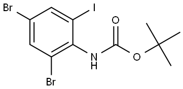 tert-butyl (2,4-dibromo-6-iodophenyl)carbamate,1092585-78-8,结构式