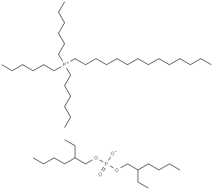 三己基十四烷基膦双(2-乙基己基)磷酸酯,1092655-30-5,结构式