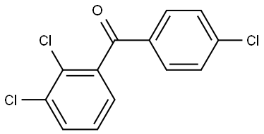 (4-chlorophenyl)(2,3-dichlorophenyl)methanone Structure