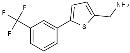 5-[3-(Trifluoromethyl)phenyl]-2-thiophenemethanamine Structure