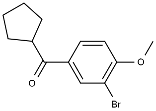 (3-Bromo-4-methoxyphenyl)cyclopentylmethanone Structure