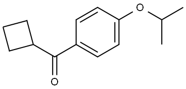 Cyclobutyl[4-(1-methylethoxy)phenyl]methanone 结构式