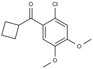 (2-Chloro-4,5-dimethoxyphenyl)cyclobutylmethanone Structure