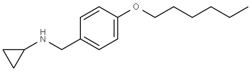 N-Cyclopropyl-4-(hexyloxy)benzenemethanamine,1095059-28-1,结构式