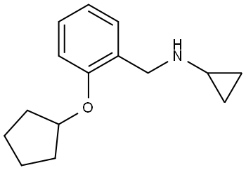 2-(Cyclopentyloxy)-N-cyclopropylbenzenemethanamine 结构式