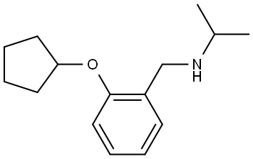 2-(Cyclopentyloxy)-N-(1-methylethyl)benzenemethanamine Struktur