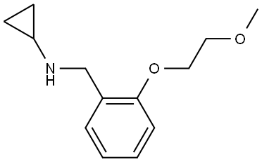 N-Cyclopropyl-2-(2-methoxyethoxy)benzenemethanamine Structure