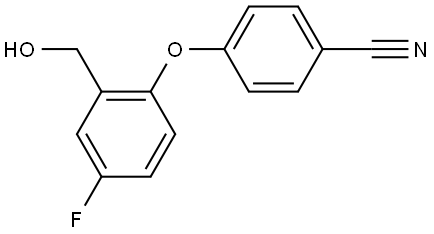 4-[4-Fluoro-2-(hydroxymethyl)phenoxy]benzonitrile Structure