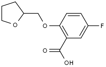 5-fluoro-2-((tetrahydrofuran-2-yl)methoxy)benzoic acid Structure