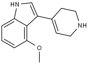 4-methoxy-3-(1,2,3,6-tetrahydropyridin-4-yl)-1H-indole Structure