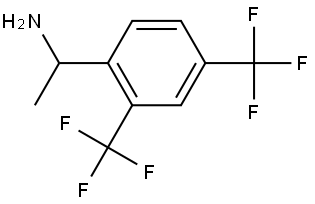 1-[2,4-BIS(TRIFLUOROMETHYL)PHENYL]ETHAN-1-AMINE,1098070-10-0,结构式