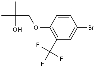 1-[4-Bromo-2-(trifluoromethyl)phenoxy]-2-methyl-2-propanol,1099665-41-4,结构式