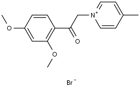 1-(2-(2,4-DIMETHOXYPHENYL)-2-OXOETHYL)-4-METHYLPYRIDINIUM BROMIDE Structure