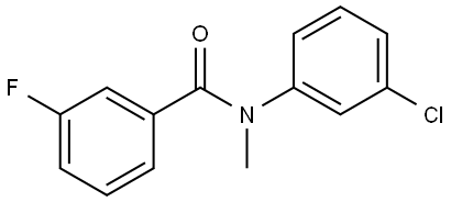 N-(3-Chlorophenyl)-3-fluoro-N-methylbenzamide Structure