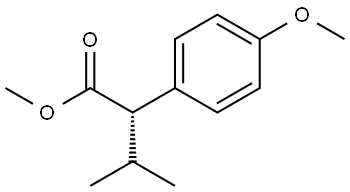 (S)-2-(4-Methoxy-phenyl)-3-methyl-butyric acid methyl ester,111197-95-6,结构式