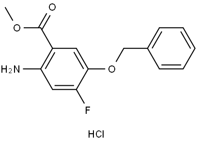 methyl 2-amino-5-(benzyloxy)-4-fluorobenzoate hydrochloride,1113050-08-0,结构式