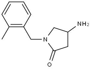 4-amino-1-(2-methylbenzyl)pyrrolidin-2-one 结构式