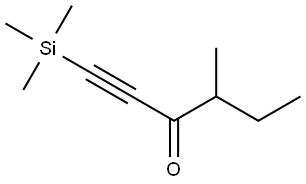 4-Methyl-1-(trimethylsilyl)-1-hexyn-3-one 结构式