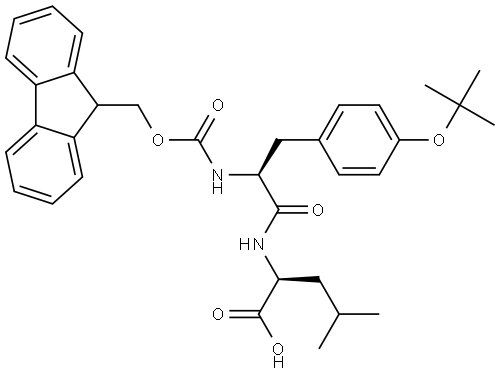Fmoc-Tyr(tBu)-Leu-OH Structure
