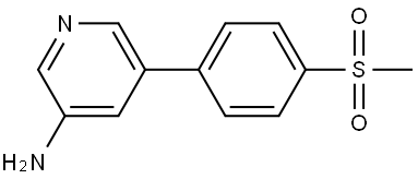 5-[4-(Methylsulfonyl)phenyl]-3-pyridinamine,1125416-74-1,结构式