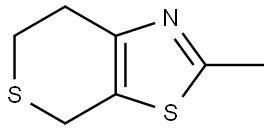 2-methyl-6,7-dihydro-4H-thiopyrano[4,3-d]thiazole Struktur