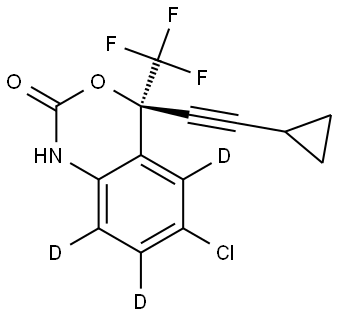 Efavirenz D3 结构式