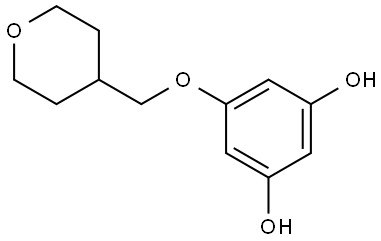 5-[(Tetrahydro-2H-pyran-4-yl)methoxy]-1,3-benzenediol Structure