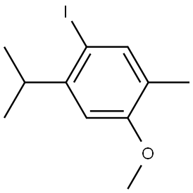 1-iodo-2-isopropyl-4-methoxy-5-methylbenzene 结构式
