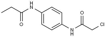 N-[4-[(2-Chloroacetyl)amino]phenyl]propanamide 结构式