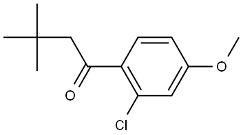 1-(2-Chloro-4-methoxyphenyl)-3,3-dimethyl-1-butanone Structure