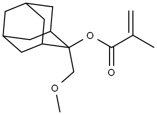 2-(Methoxymethyl)tricyclo[3.3.1.13,7]dec-2-yl 2-methyl-2-propenoate Struktur