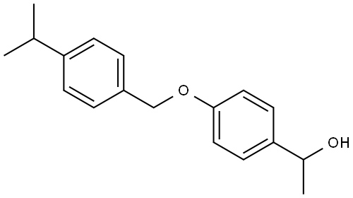 α-Methyl-4-[[4-(1-methylethyl)phenyl]methoxy]benzenemethanol Structure