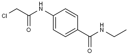 4-[(2-Chloroacetyl)amino]-N-ethylbenzamide 结构式