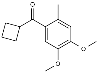 Cyclobutyl(4,5-dimethoxy-2-methylphenyl)methanone,1155982-50-5,结构式