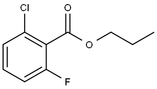 2-氯-6-氟苯甲酸丙酯, 1156036-78-0, 结构式