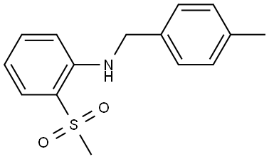 4-Methyl-N-[2-(methylsulfonyl)phenyl]benzenemethanamine,1156427-26-7,结构式