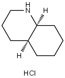 Quinoline, decahydro-, hydrochloride (1:1), (4aS,8aS)- Struktur