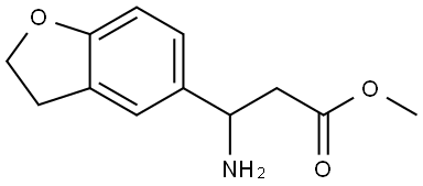 METHYL 3-AMINO-3-(2,3-DIHYDRO-1-BENZOFURAN-5-YL)PROPANOATE,1157545-26-0,结构式