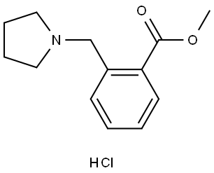 methyl 2-(pyrrolidin-1-ylmethyl)benzoate 结构式