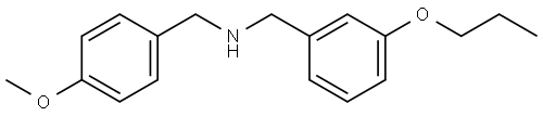 N-[(4-Methoxyphenyl)methyl]-3-propoxybenzenemethanamine Structure