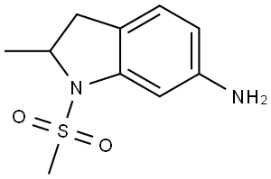 2-Methyl-1-(methylsulfonyl)indolin-6-amine Structure