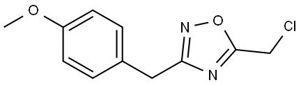 5-(chloromethyl)-3-[(4-methoxyphenyl)methyl]-1,2,4-oxadiazole Structure
