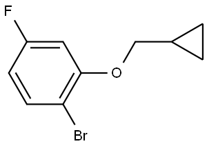 1-bromo-2-(cyclopropylmethoxy)-4-fluorobenzene 化学構造式