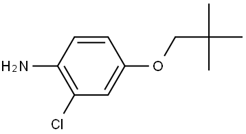 2-Chloro-4-(2,2-dimethylpropoxy)benzenamine Structure