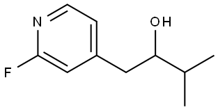2-Fluoro-α-(1-methylethyl)-4-pyridineethanol 结构式