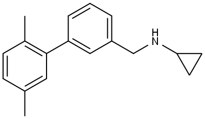 N-Cyclopropyl-2',5'-dimethyl[1,1'-biphenyl]-3-methanamine 结构式