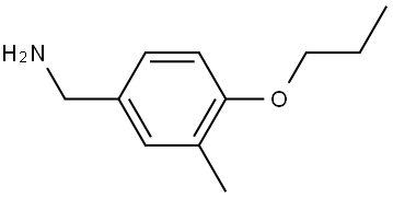 3-Methyl-4-propoxybenzenemethanamine,1178388-71-0,结构式