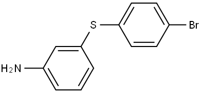 3-[(4-Bromophenyl)thio]benzenamine 结构式