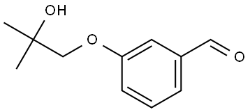 3-(2-Hydroxy-2-methylpropoxy)benzaldehyde,1179144-47-8,结构式