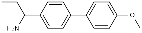 1-[4-(4-METHOXYPHENYL)PHENYL]PROPAN-1-AMINE 结构式